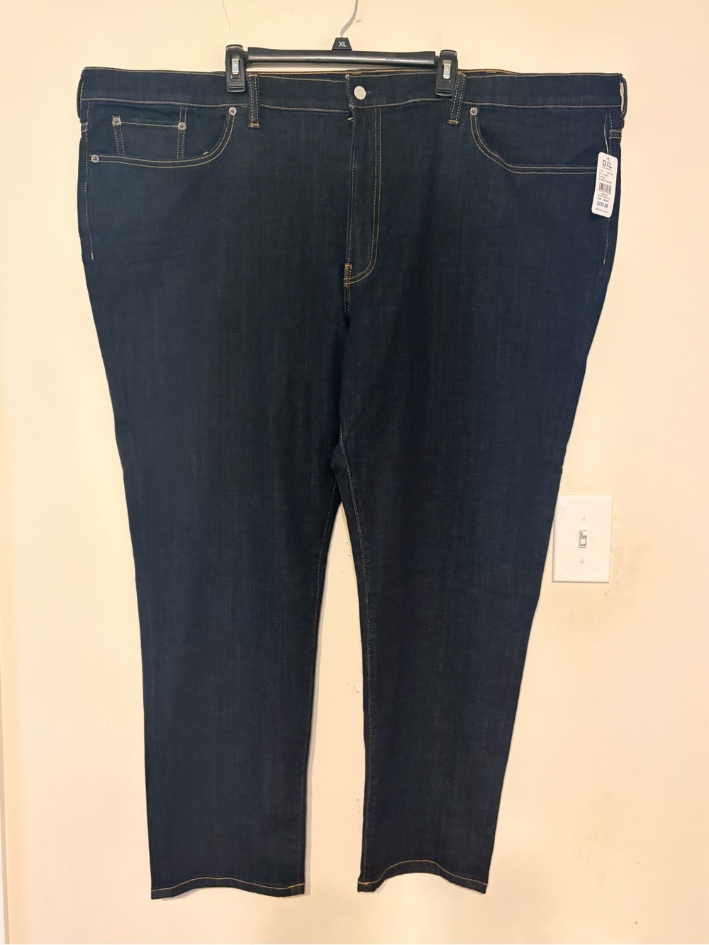 New NWT Lucky Brand Mens Athletic Taper Medium Wash Jeans 54 Waist‎ 54x32